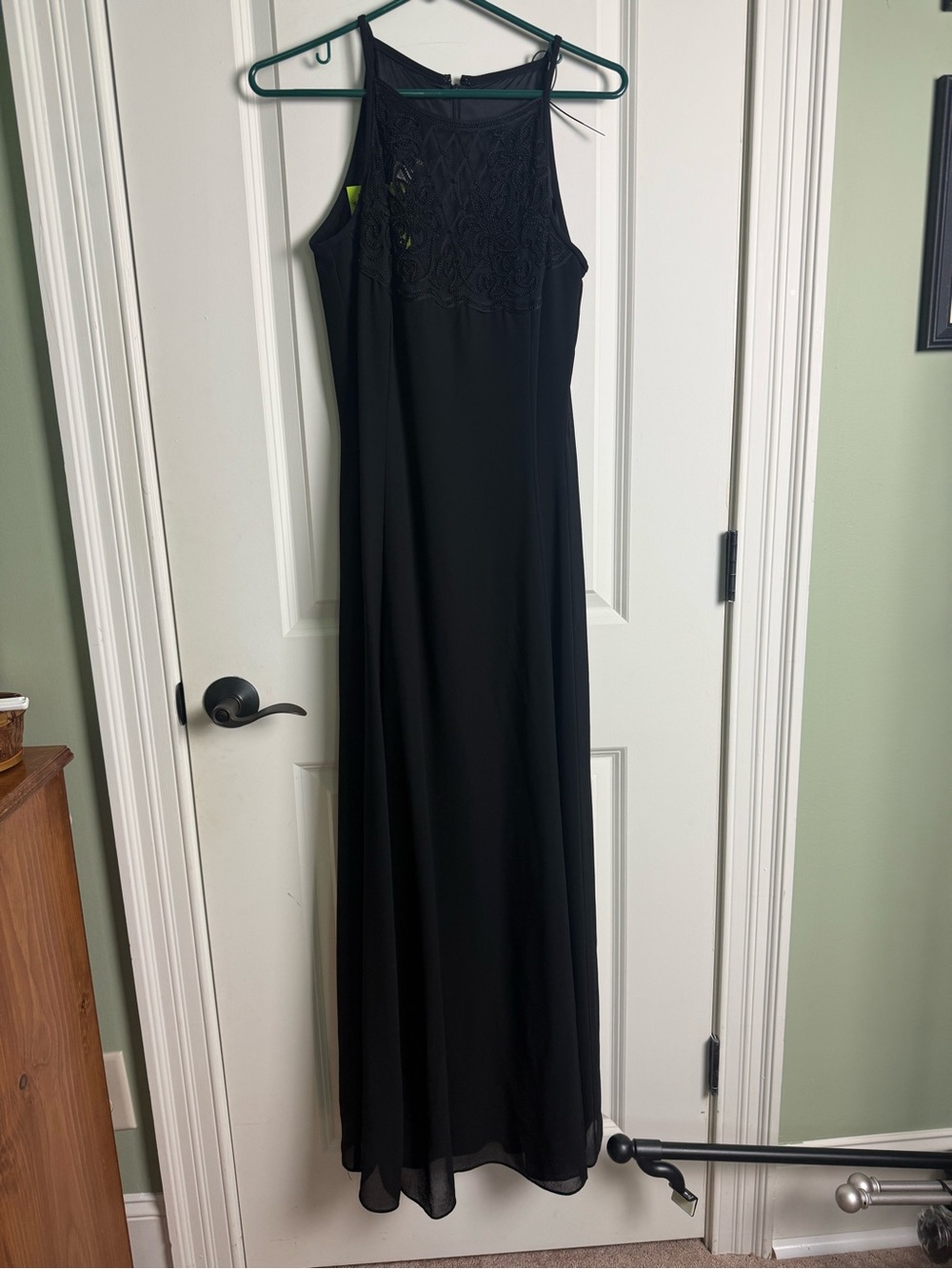 Scott McClintock Black Halter Maxi Dress